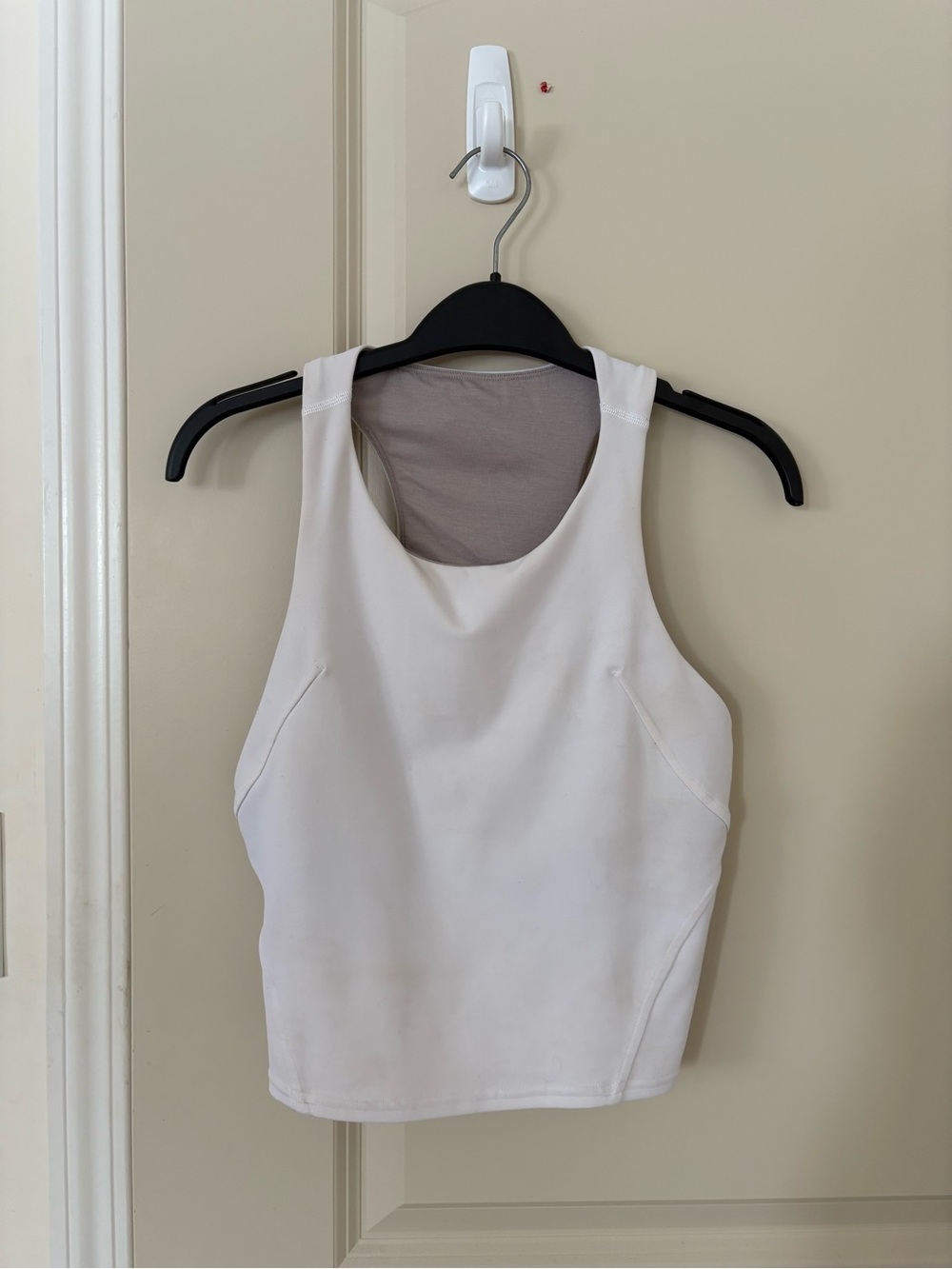 lululemon athletica White Scoop-Neck Athletic Tank